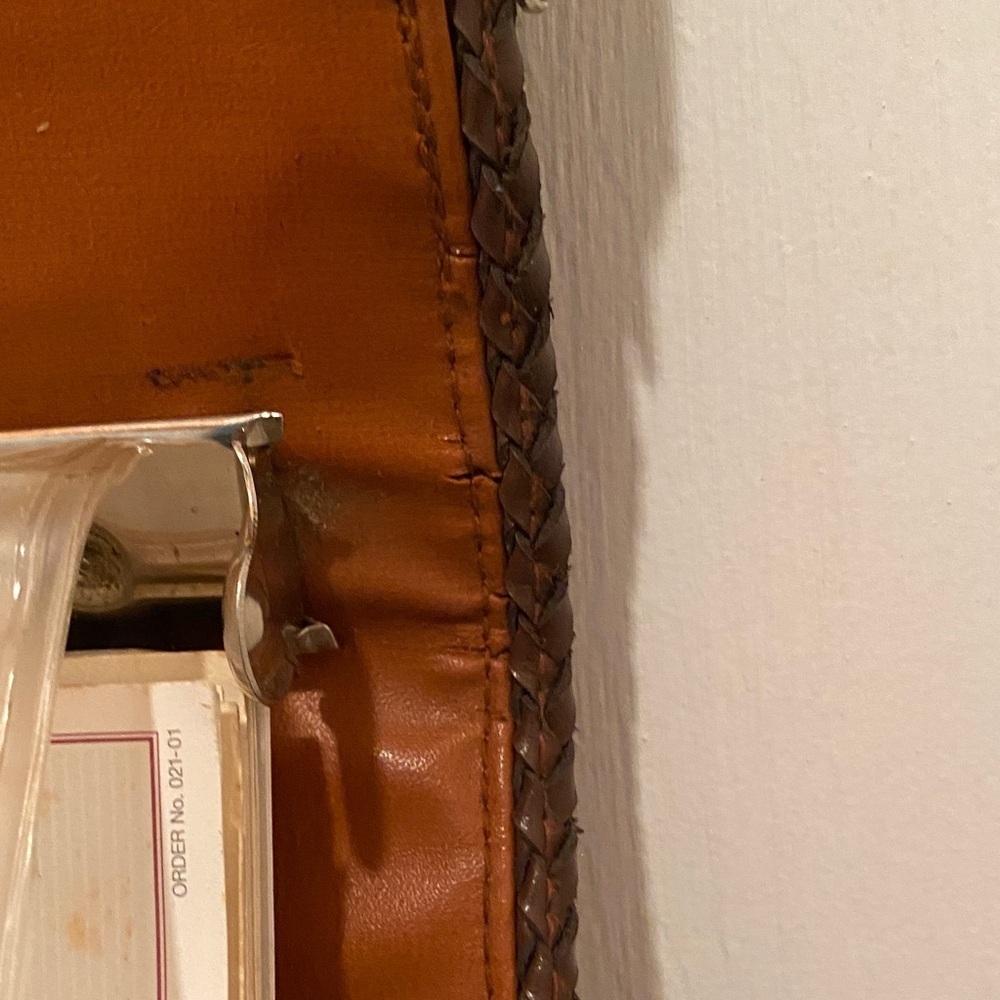 Dooney & Bourke Chestnut Leather Bag with Emblem - Picture 7 of 16